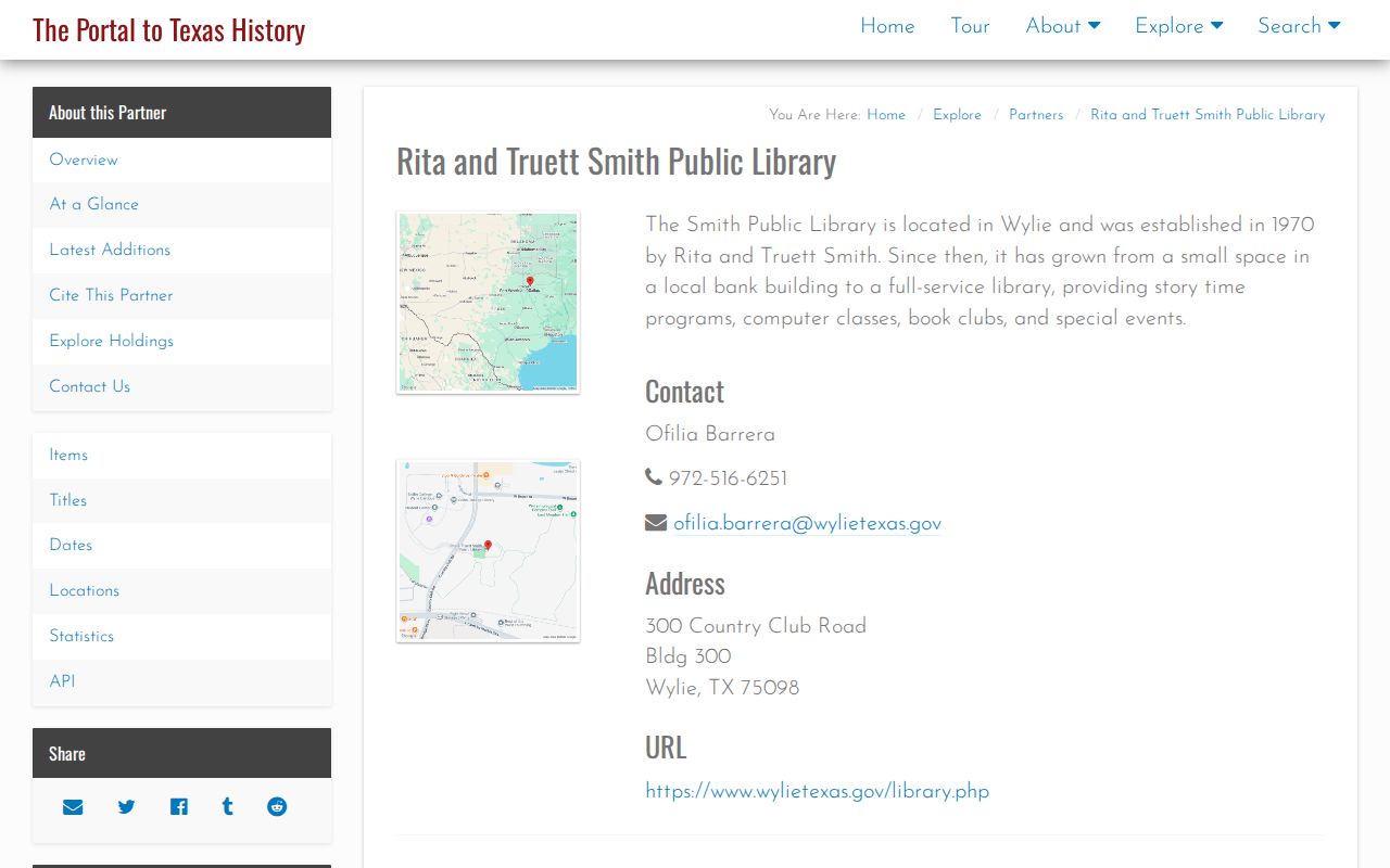 Wylie city directory research at the Smith Library history collection